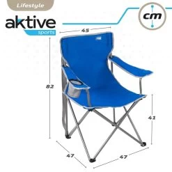AKTIVE - Chaise De Camping Avec Porte-Gobelet -Activités De Plein Air aktive chaise de camping avec porte gobelet 5