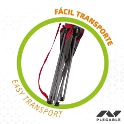 AKTIVE - Chaise Pliante Camping 64,50x49,50x82 Cm, Gris Foncé Et Rouge -Activités De Plein Air aktive chaise pliante camping 6450x4950x82 cm gris fonce et rouge 3