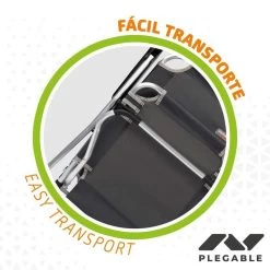 AKTIVE - Chaise Pliante Camping Fixe En Aluminium 54 X 57 X 91 Cm, Gris -Activités De Plein Air aktive chaise pliante camping fixe en aluminium 54 x 57 x 91 cm gris 3