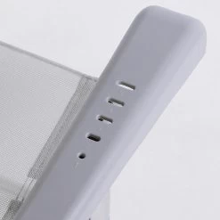 AKTIVE - Chaise Pliante Haute Avec Dossier Haut Réglable 5 Positions, Gris -Activités De Plein Air aktive chaise pliante haute avec dossier haut reglable 5 positions gris 5