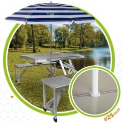 AKTIVE - Ensemble Table Et Chaise. Table Pliante Avec 4 Tabourets 135x86x67 Cm 10 AKTIVE - Ensemble Table Et Chaise. Table Pliante Avec 4 Tabourets 135x86x67 Cm -Activités De Plein Air aktive ensemble table et chaise table pliante avec 4 tabourets 135x86x67 cm 3