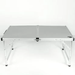AKTIVE - Table De Camping Pliante, Réglable En 2 Hauteurs, 90x60x40/70 Cm, Gris -Activités De Plein Air aktive table de camping pliante reglable en 2 hauteurs 90x60x4070 cm gris 6