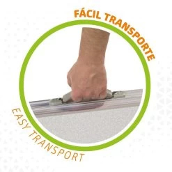 AKTIVE - Table Pliante Avec 2 Tabourets Et Poignée De Transpor, Gris 8 AKTIVE - Table Pliante Avec 2 Tabourets Et Poignée De Transpor, Gris -Activités De Plein Air aktive table pliante avec 2 tabourets et poignee de transpor gris 2