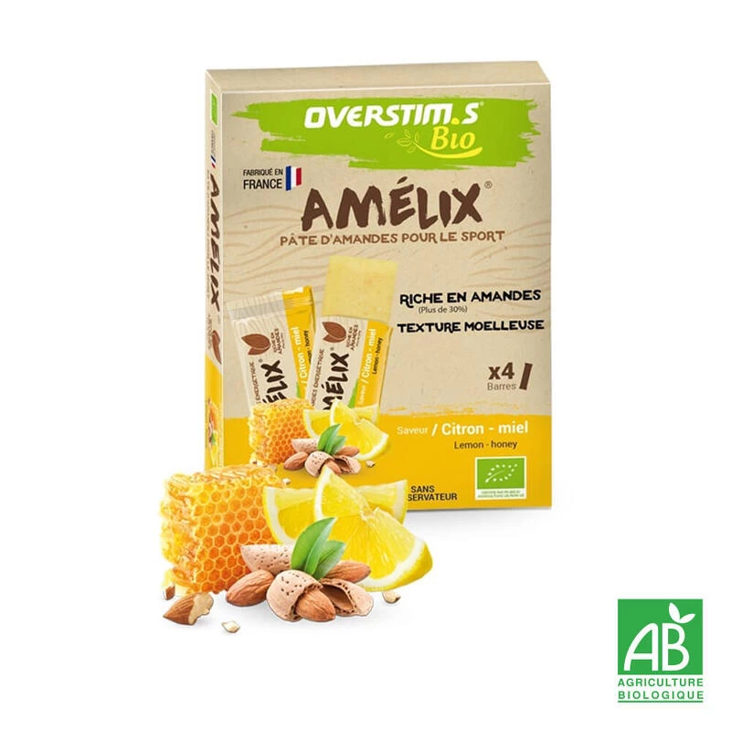 Barre énergétique Amelix Bio Citron - Miel - 4 X25g 3 Barre énergétique Amelix Bio Citron - Miel - 4 X25g
