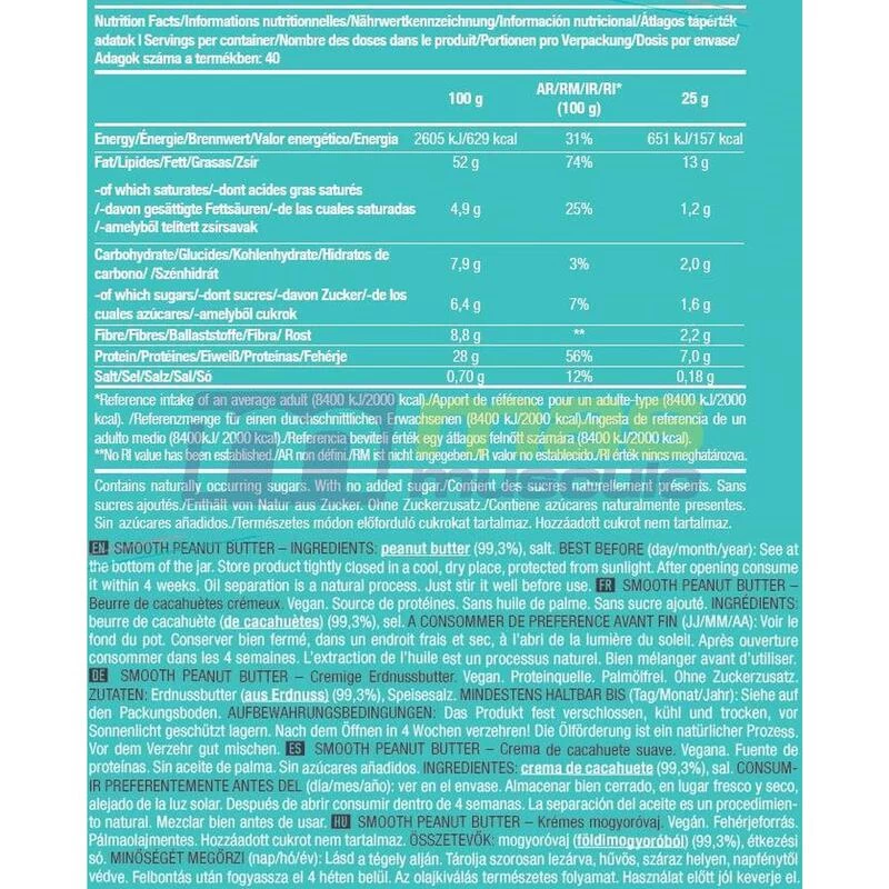 Beurres Protéinés | Peanut Butter Biotech USA (1kg) | Smooth 5 Beurres Protéinés | Peanut Butter Biotech USA (1kg) | Smooth – Image 3
