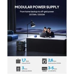 BLUETTI AC300+B300 Générateur Électrique 3072Wh,LiFePO4 Pour Panne De Courant -Activités De Plein Air bluetti ac300b300 generateur electrique 3072whlifepo4 pour panne de courant 3