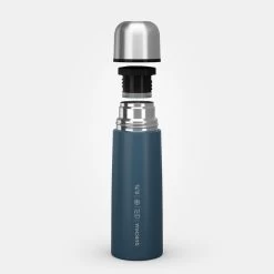 Quechua Bouteille Isotherme Inox 0,7L Avec Gobelet Pour La Randonnée - Bleu -Activités De Plein Air bouteille isotherme inox 07l avec gobelet pour la randonnee bleu 7