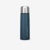 Quechua Bouteille Isotherme Inox 1L Avec Gobelet Pour La Randonnée - Bleu -Activités De Plein Air bouteille isotherme inox 1l avec gobelet pour la randonnee bleu