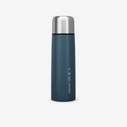 Quechua Bouteille Isotherme Inox 1L Avec Gobelet Pour La Randonnée - Bleu