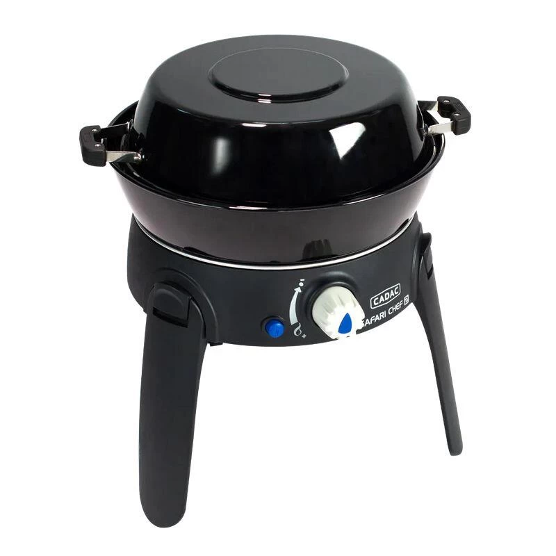 CADAC Safari Chef 30 LP Barbecue Gaz BBQ Grill Spécial Camping Pieds Repliables 5 CADAC Safari Chef 30 LP Barbecue Gaz BBQ Grill Spécial Camping Pieds Repliables – Image 3