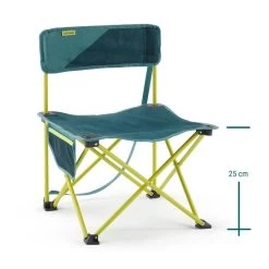 Quechua CHAISE BASSE PLIANTE DE CAMPING MH100 Jaune -Activités De Plein Air chaise basse pliante de camping mh100 jaune 3