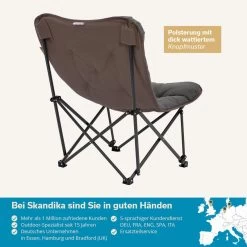 Chaise De Camping Pliante - Mala - Sac De Transport - Rembourrée - Max. 135 Kg -Activités De Plein Air chaise de camping pliante mala sac de transport rembourree max 135 kg 5