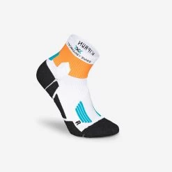CHAUSSETTES DE RUNNING RUN900 X BLANC/ORANGE -Activités De Plein Air chaussettes de running run900 x blancorange 4