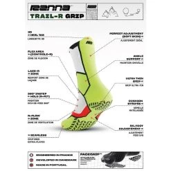 CHAUSSETTES DE TRAIL ANTIDÉRAPANTES TRAIL-R GRIP 9 CHAUSSETTES DE TRAIL ANTIDÉRAPANTES TRAIL-R GRIP -Activités De Plein Air chaussettes de trail antiderapantes trail r grip 1