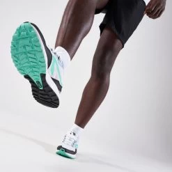 Kalenji CHAUSSURE DE RUNNING HOMME RUN ACTIVE GRIP BLANC VERT -Activités De Plein Air chaussure de running homme run active grip blanc vert 9