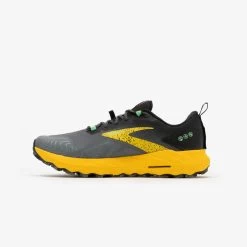 CHAUSSURE DE RUNNING TRAIL HOMME BROOKS RUNNING CASCADIA 17 JAUNE ET GRIS -Activités De Plein Air chaussure de running trail homme brooks running cascadia 17 jaune et gris 2