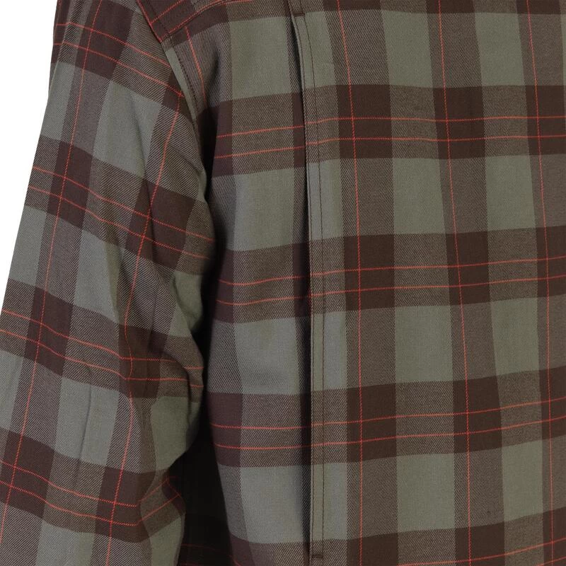 Chemise Manches Longues Chasse Coton Chaude Homme - 500 Carreaux Vert 10 Chemise Manches Longues Chasse Coton Chaude Homme - 500 Carreaux Vert – Image 8