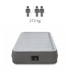 Intex Comfort-Plush 'Queen' - Lit Gonflable - 203x152x33cm - Compris Les Accessoires -Activités De Plein Air comfort plush queen lit gonflable 203x152x33cm compris les accessoires 2