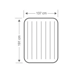 Intex Comfort-Plush 'Queen' - Lit Gonflable - 203x152x33cm - Compris Les Accessoires -Activités De Plein Air comfort plush queen lit gonflable 203x152x33cm compris les accessoires 3