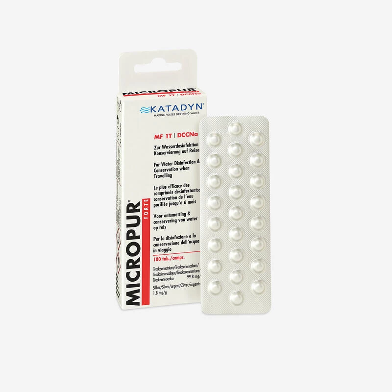 Katadyn Comprimés Purificateurs Eau Trekking Randonnée Bivouac Micropur Forte X100 3 Katadyn Comprimés Purificateurs Eau Trekking Randonnée Bivouac Micropur Forte X100