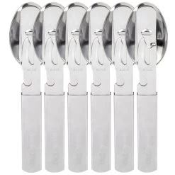 Couverts Camping Inox | Couteau, Cuillère, Fourchette, Ouvre-boîte | 6 Personnes
