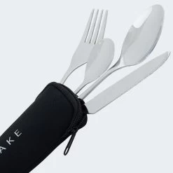 Couverts De Camping Set | Fourchette, Couteau, 2 Cuillères | Incl. Sac | Acier -Activités De Plein Air couverts de camping set fourchette couteau 2 cuilleres incl sac acier 3