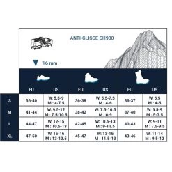 Quechua CRAMPONS A NEIGE - SH900 MOUNTAIN - ADULTE - S A XL -Activités De Plein Air crampons a neige sh900 mountain adulte s a xl 9