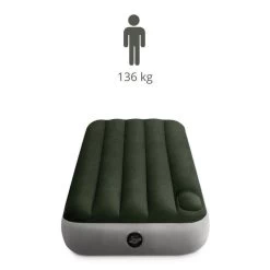 Intex Downy Jr. Twin Airbed - Lit Gonflable - 191x76x25cm - Avec Accessoires -Activités De Plein Air downy jr twin airbed lit gonflable 191x76x25cm avec accessoires 2