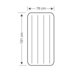 Intex Downy Jr. Twin Airbed - Lit Gonflable - 191x76x25cm - Avec Accessoires -Activités De Plein Air downy jr twin airbed lit gonflable 191x76x25cm avec accessoires 3