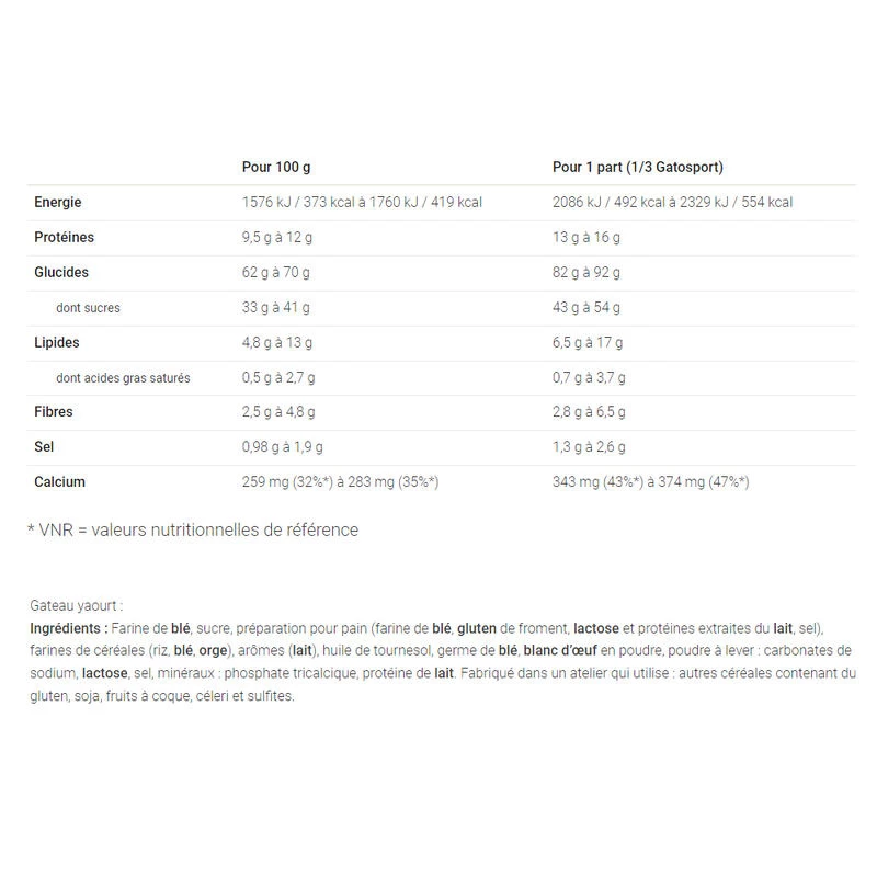 Gâteau énergétique - Gatosport Nature - 400g 7 Gâteau énergétique - Gatosport Nature - 400g – Image 5