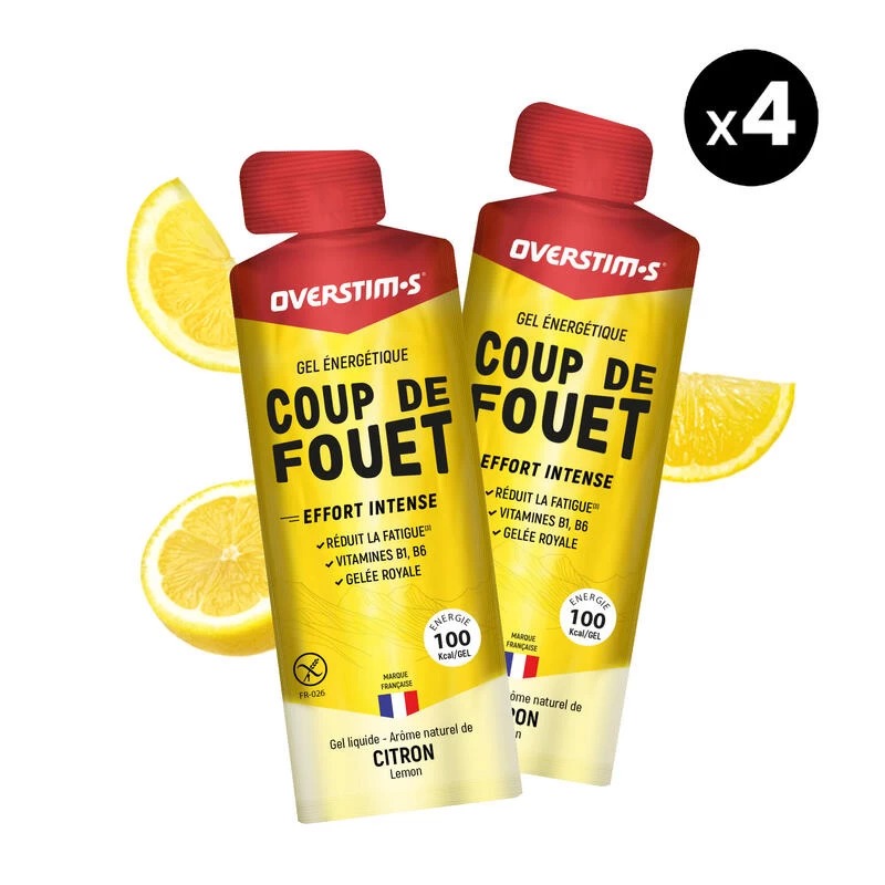 Gel énergétique Coup De Fouet Fruits Rouges - 4x34g 3 Gel énergétique Coup De Fouet Fruits Rouges - 4x34g