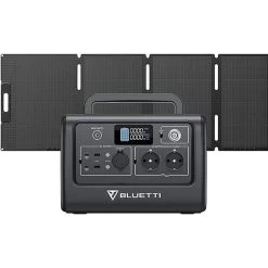 Générateur Électrique BLUETTI EB70+MP200, 1000W LiFePO4 Batterie Pour Camping