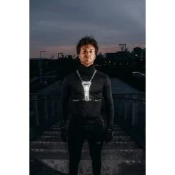 AVENTO Gilet De Running Avec éclairage LED Réfléchissant - Jaune Fluo -Activités De Plein Air gilet de running avec eclairage led reflechissant jaune fluo 3