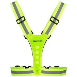 AVENTO Gilet De Sport à Led - Rechargeable - Jaune Fluo - Gilet De Sécurité -Activités De Plein Air gilet de sport a led rechargeable jaune fluo gilet de securite 2