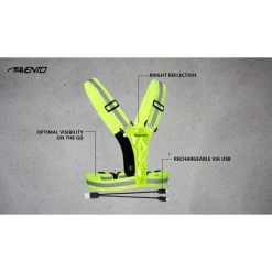 AVENTO Gilet De Sport à Led - Rechargeable - Jaune Fluo - Gilet De Sécurité -Activités De Plein Air gilet de sport a led rechargeable jaune fluo gilet de securite 6