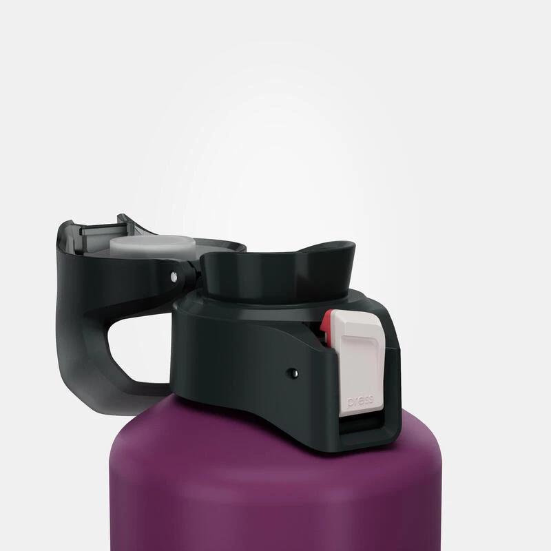 Quechua Gourde Alu 1L Avec Bouchon à Ouverture Rapide Pour La Randonnée - Violet 9 Quechua Gourde Alu 1L Avec Bouchon à Ouverture Rapide Pour La Randonnée - Violet – Image 7