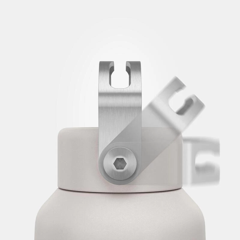 Quechua Gourde Inox 0,6L Avec Bouchon à Vis Pour La Randonnée - Blanc 7 Quechua Gourde Inox 0,6L Avec Bouchon à Vis Pour La Randonnée - Blanc – Image 5