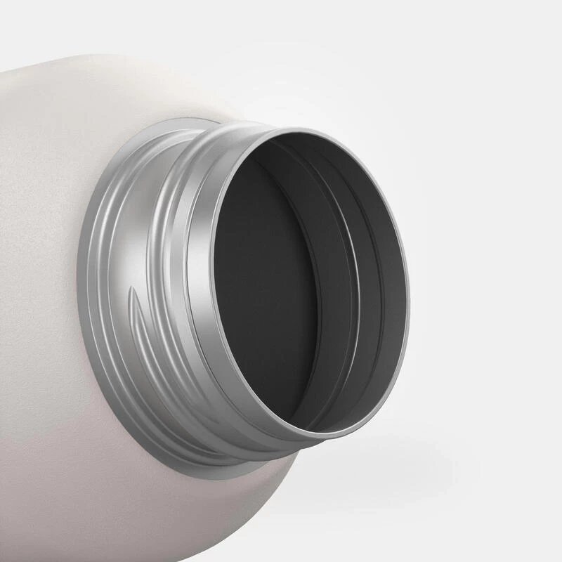 Quechua Gourde Inox 0,6L Avec Bouchon à Vis Pour La Randonnée - Blanc 9 Quechua Gourde Inox 0,6L Avec Bouchon à Vis Pour La Randonnée - Blanc – Image 7