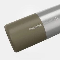 Quechua Gourde Isotherme Inox 1L Bouchon à Ouverture Rapide Pour La Randonnée - Kaki -Activités De Plein Air gourde isotherme inox 1l bouchon a ouverture rapide pour la randonnee kaki 2