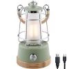 Lampe Lanterne De Camping LED Kiruna - Rechargeable - USB - Bambou - Style Rétro -Activités De Plein Air lampe lanterne de camping led kiruna rechargeable usb bambou style retro