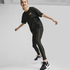 Legging ESS+ Minimal Gold Femme PUMA Black -Activités De Plein Air legging ess minimal gold femme puma black 2