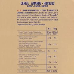 Pack X20 Barres Nutritionnelles Cerise-Amande-Hibiscus -Activités De Plein Air pack x20 barres nutritionnelles cerise amande hibiscus 2