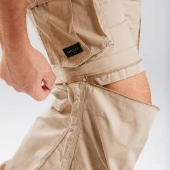 Pantalon Cargo Modulable De Trek Voyage - TRAVEL 100 MODUL Sable Homme -Activités De Plein Air pantalon cargo modulable de trek voyage travel 100 modul sable homme 9