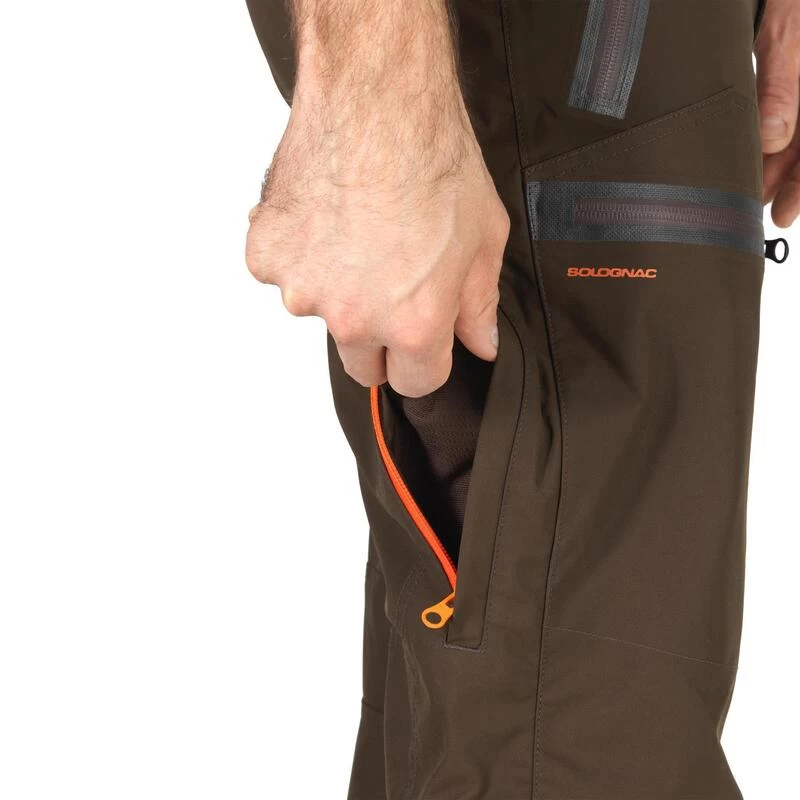 Pantalon Chasse Imperméable Renfort Marron 900 11 Pantalon Chasse Imperméable Renfort Marron 900 – Image 9
