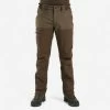 PANTALON Chasse RENFORT MARRON TEMPS SEC 500 -Activités De Plein Air pantalon chasse renfort marron temps sec 500