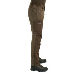 PANTALON Chasse RENFORT MARRON TEMPS SEC 500 -Activités De Plein Air pantalon chasse renfort marron temps sec 500 4
