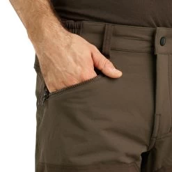 PANTALON Chasse RENFORT MARRON TEMPS SEC 500 -Activités De Plein Air pantalon chasse renfort marron temps sec 500 5