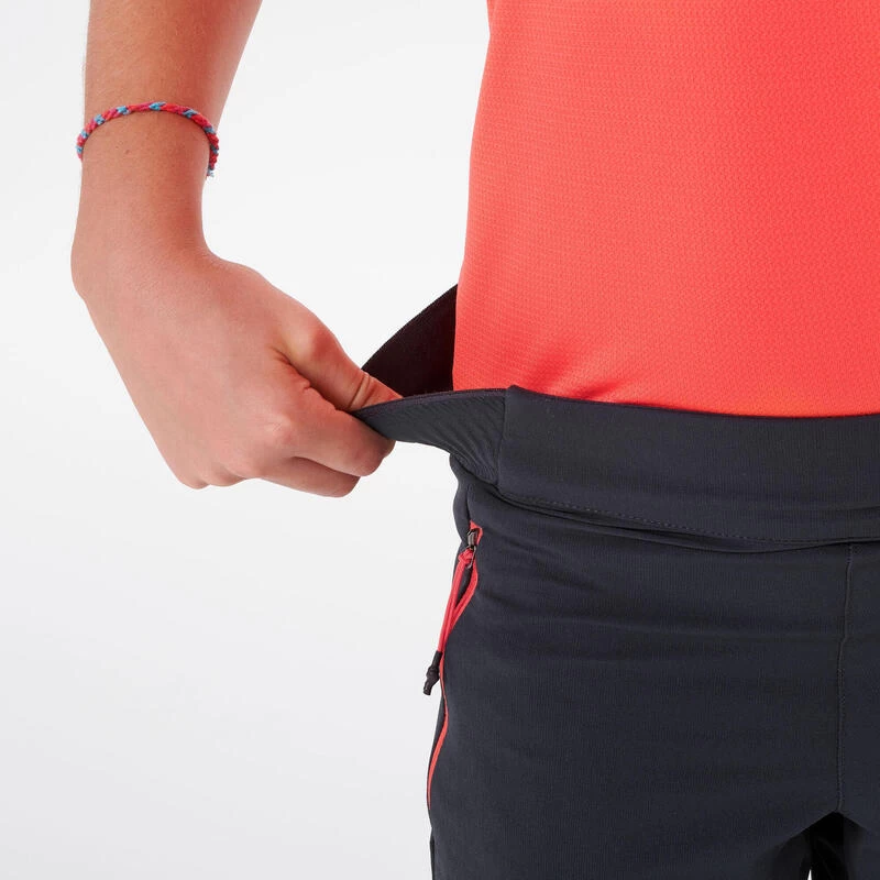 Quechua Pantalon De Randonnée Softshell Enfant MH550 Gris Foncé 7-15 Ans 11 Quechua Pantalon De Randonnée Softshell Enfant MH550 Gris Foncé 7-15 Ans – Image 9