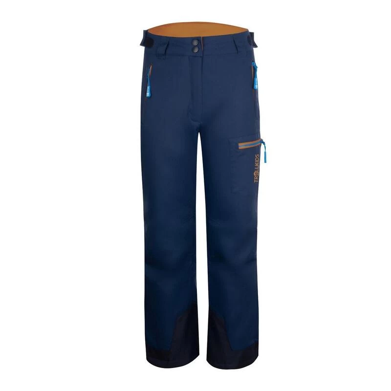 TROLLKIDS Pantalon De Ski Enfant Hallingdal Imperméable Et Respirant Bleu Marine/bronze 3 TROLLKIDS Pantalon De Ski Enfant Hallingdal Imperméable Et Respirant Bleu Marine/bronze