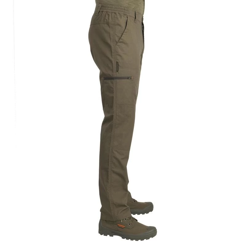 Pantalon Léger Chasse Homme - 100 Vert 7 Pantalon Léger Chasse Homme - 100 Vert – Image 5